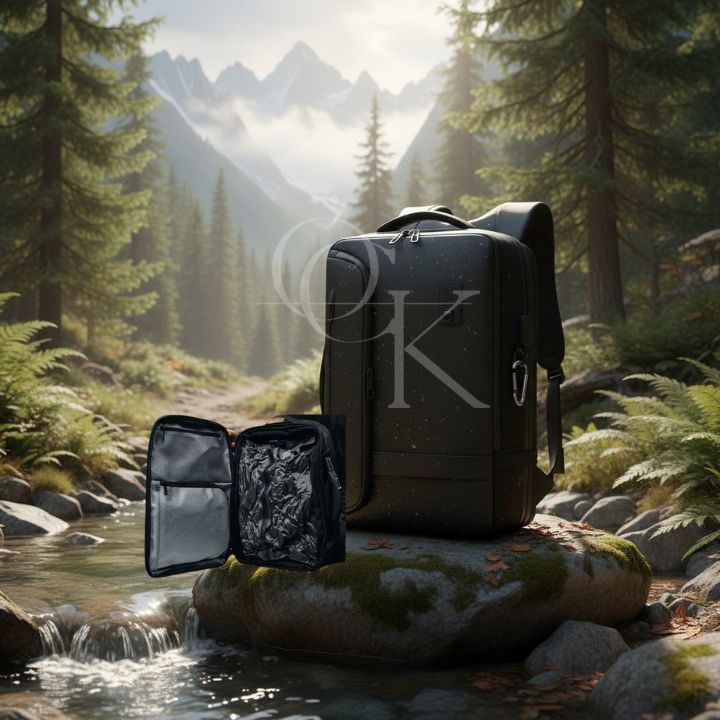 ÖCK Vacuum Backpack – Rugged Smart Compression Backpack | Carry-On Approved, Waterproof & Holds Up to 3 Weeks of Gear